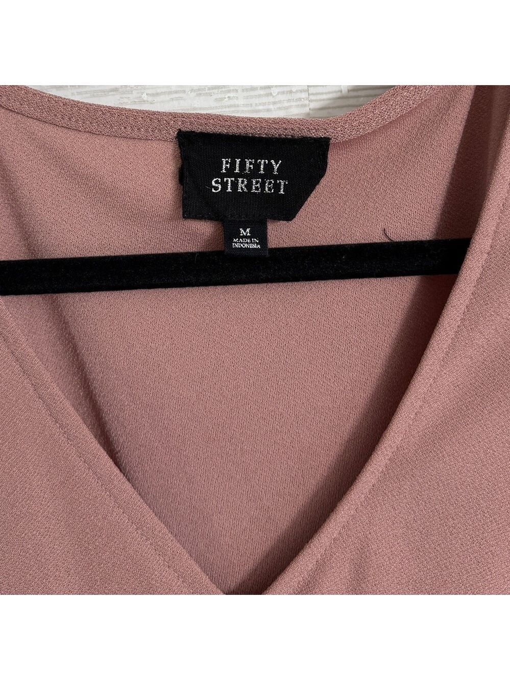 Fifty Street Women’s Retro Dusty Pink Blouse. Size M - Picture 7 of 7